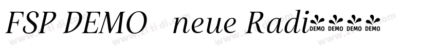 FSP DEMO   neue Radi字体转换